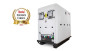 The Generac skid mounted 30 kVA mobile battery energy storage system, showcasing its robust design and user-friendly interface. The system is equipped with lead acid batteries, emphasizing its functionality for reliable power storage