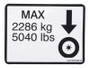 JLG Part # 1001307236 | DECAL,TIRE LOAD, EA