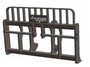 A close-up image showcasing the Haugen MTF-60-225-01 Telehandler Replacement Carriage with a 2.25” shaft, emphasizing its sturdy construction and split shaft design.