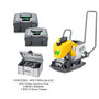 The Wacker Neuson APS1135We vibratory plate compactor shown features a  durable design, suited for asphalt or paver compaction, alongside two BOB14 batteries and a BOC13 quick charger for fast, cordless operation. The Wacker Neuson APS1135We vibratory plate compactor shown features a  durable design, suited for asphalt or paver compaction, alongside two BOB14 batteries and a BOC13 quick charger for fast, cordless operation.