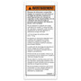 Genie Lift Part # 1296824FRGT | DECAL, WARNING, PANEL CARRIER, FRENCH, EA