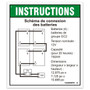 Genie Lift Part # 1322049FRGT | DECAL,BATTERY CONNECTION,FR,GS-4655, EA