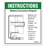 Genie Lift Part # 1322049GT | DECAL,BATTERY CONNECTION,GS-4655, EA