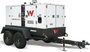 Front view of the Wacker Neuson HSH3000 Surface Heater, highlighting its sturdy frame and control panel.