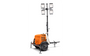 Side-profile view highlighting the compact design, rugged steel frame, and durable construction built for construction and rental applications.