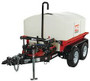 Multiquip WTE5C water trailer equipped with 2-5/16-inch ball hitch and 7-pin wiring connector
