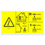 Genie Lift Part # T112807GT - DECAL,SYM MAX CAP 272 KG,CE, EA