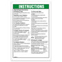 Genie Lift Part # 1000062GT - DECAL,INSTRUCT-OP GEN5,GS-32, EA