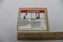 Genie Lift Part # 109519GT - DECAL,DANGER,MAX CAP ADJ TRAY*, EA