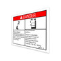 Genie Lift Part # 109519GT - DECAL,DANGER,MAX CAP ADJ TRAY*, EA