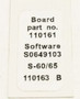 Genie Lift Part # 110163GT - DECAL,LABEL,ALC BOARD (110161), EA