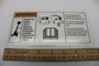 Genie Lift Part # 114119GT - DECAL,OVERTURNING HAZARD, EA