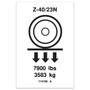 Genie Lift Part # 114180GT - DECAL,WHEEL LOAD, EA