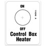 Genie Lift Part # 114246GT - DECAL,OPTION CONTROL BOX HEATR, EA