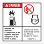Genie Lift Part # 114258FRGT - DECAL,DANGER,EXPLOSION,NO SMOK, EA