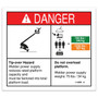 Genie Lift Part # 114269GT - DECAL,DANGER,WELDER TIP HAZARD, EA