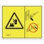 Genie Lift Part # 114334GT - DECAL SYMBOL ELECTRIC HAZARD PLUG, EA