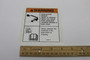 Genie Lift Part # 114356GT - DECAL,WARNING,NO LOAD CHART, EA