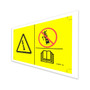 Genie Lift Part # 114371GT - DECAL,DANGER,OUTRIGGER SAFETY, EA
