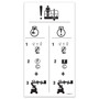 Genie Lift Part # 114420GT - DECAL,EMERGENCY LOWERING IC, EA