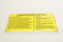 Genie Lift Part # 11657GT - DECAL,CAUTION BATTERY,CAMLOK, EA