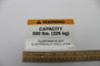 Genie Lift Part # 12725GT - DECAL,500 LB CAPACITY,GB, EA