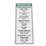 Genie Lift Part # 128953GT - DECAL,ENGINE SPEC,DEUTZ,TD2011, EA