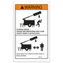 Genie Lift Part # 133017GT - DECAL,WARNING,CRUSH HZD,TOWER, EA