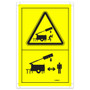 Genie Lift Part # 133066GT - DECAL,LABEL-CRUSH HAZ,TOWER, EA