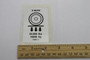 Genie Lift Part # 133400GT - DECAL,LABEL,WHEEL LOAD Z80***, EA