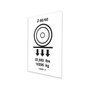 Genie Lift Part # 133400GT - DECAL,LABEL,WHEEL LOAD Z80***, EA