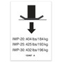 Genie Lift Part # 133497GT - DECAL,LABEL,FOOTPAD LOAD,IWP, EA