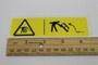 Genie Lift Part # 133537GT - DECAL,CRUSH HAZ RAILS SYMB, EA