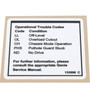 Genie Lift Part # 133596GT - DECAL,LABEL,FAULT CODES, EA