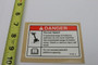 Genie Lift Part # 147793GT - DECAL,DANGER, TIPOVR, MAX CAP, EA