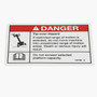 Genie Lift Part # 147793GT - DECAL,DANGER, TIPOVR, MAX CAP, EA