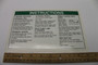 Genie Lift Part # 147796GT - DECAL, OPER INST 60XC GRD, EA