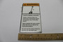 Genie Lift Part # 2-1296GT - DECAL, OVERTURNING HAZARD, EA
