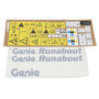 Genie Lift Part # 220002GT - DECAL KIT,SAFETY/INSTR.SYM, EA