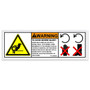 Genie Lift Part # 226944GT - DECAL,WARN,AVOID INJURY, EA