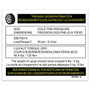 Genie Lift Part # 227348GT - DECAL,TIRE SPECIFICATION, EA