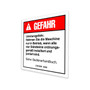 Genie Lift Part # 27872GRGT - DECAL, TIP OVER HAZARD, EA