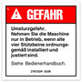 Genie Lift Part # 27872GRGT - DECAL, TIP OVER HAZARD, EA