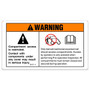 Genie Lift Part # 28175GT - DECAL,WARNING-COMPART ACCESS, EA