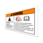 Genie Lift Part # 28175GT - DECAL,WARNING-COMPART ACCESS, EA