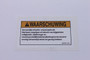 Genie Lift Part # 28236DUGT - DECAL,WARN,FAILURE READ MANUAL, EA