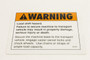 Genie Lift Part # 28391GT - DECAL,WARNING,LOAD SHIFT HAZRD, EA