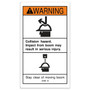 Genie Lift Part # 31059GT - DECAL,WARNING COLLISION HAZARD, EA