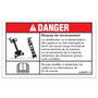 Genie Lift Part # 31060FRGT - DECAL,DANGER-TIP OVR,LIMSWITCH, EA