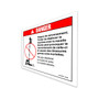 Genie Lift Part # 31070FRGT - DECAL,DANGER,TIP-OVER HAZARD, EA